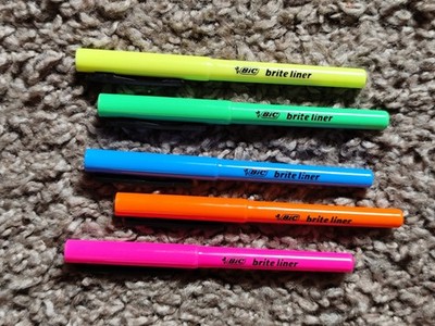 BIC brite liner 5 Stück verschiedene Farben