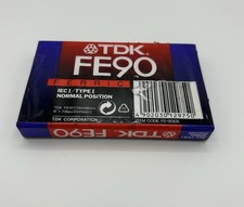 TDK FE90 Blank Audio Cassette Tape BRAND NEW AND SEALED