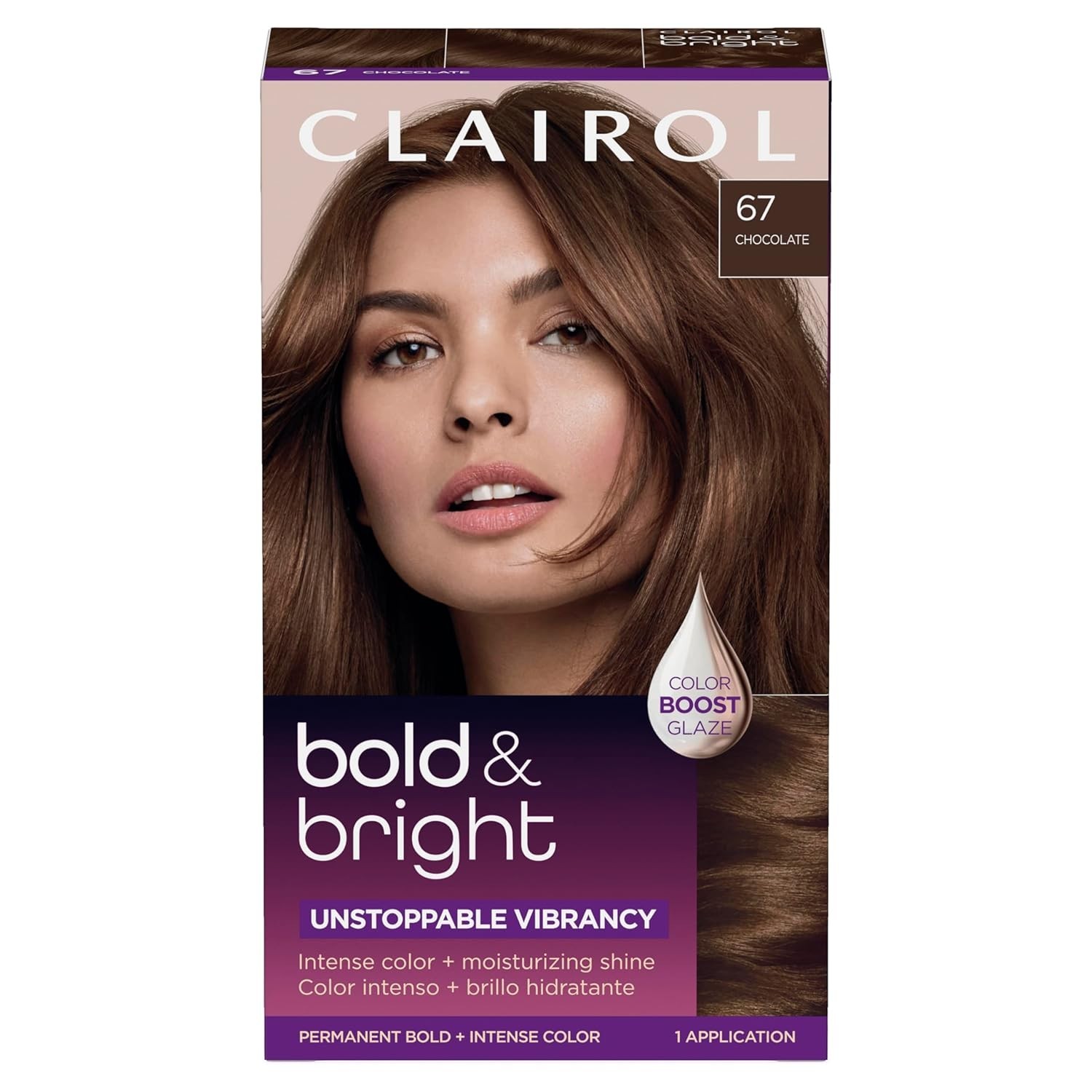 Bold  Bright Permanent Hair Dye, 67 Chocolate Hair Color, Pa