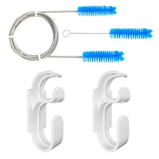 CPAP Cleaning Kit & Hose Holder Set 7Ft Hose Brush, Mask Brush, 2 Non-Slip De...