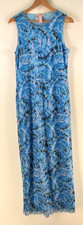 Something new dress womens size XL blue maxi bodycon geometric 124964