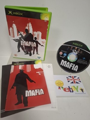 Mafia Original Xbox Spiel mit Handbuch und Karte sauber Disc getestet UK PAL 