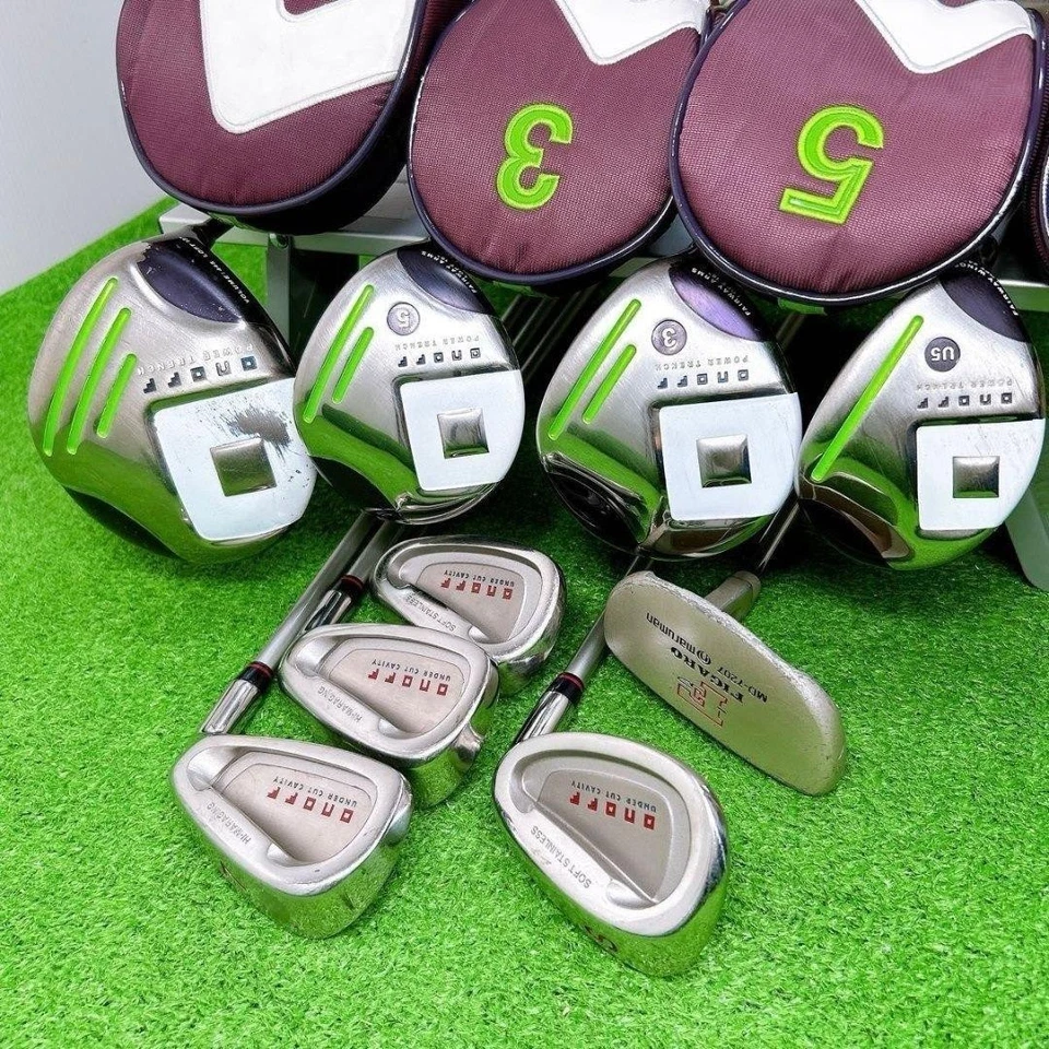 Juego de palos de golf para damas ONOFF 1W 3W 5W 5H 7-9i Pw PT 9 piezas diestro grafito para mujeres Foto 2 de 4
