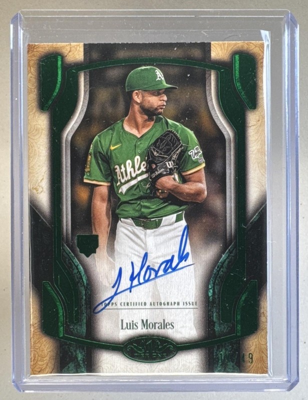Luis Morales 2026 Topps Tier One #BOA-LM Green Foil Break Out Auto /49