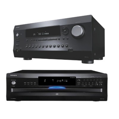 Integra DRX 5.4 NetworkA/V Receiver & Integra CDC-3.4 CD Carousel Changer Black