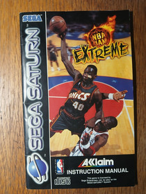 NBA Jam Extreme Video Game Sega Saturn Complete with Manual