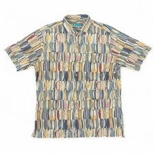 Tori Richard Men's surf board shirt, short sleeve, size Medium
