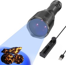 S3 365nm UV Flashlight with 3 LEDs, Powerful Blacklight Flashlights for Black