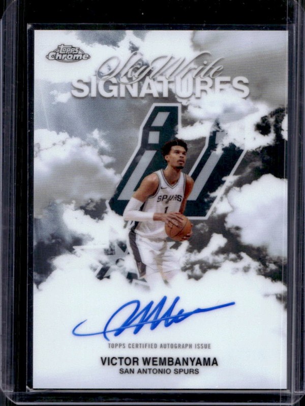 2025-26 Topps Chrome Victor Wembanyama SkyWrite Signatures Auto #SWS-VW Spurs
