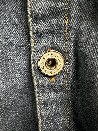 Girls Charmdeer Blue Jean Jacket Frayed Stars Size S/M - Picture 3 of 11