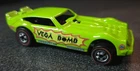 1969 Hot Wheels Redline VEGA BOMB GREEN Enamel Diecast Funny Car RESTORED
