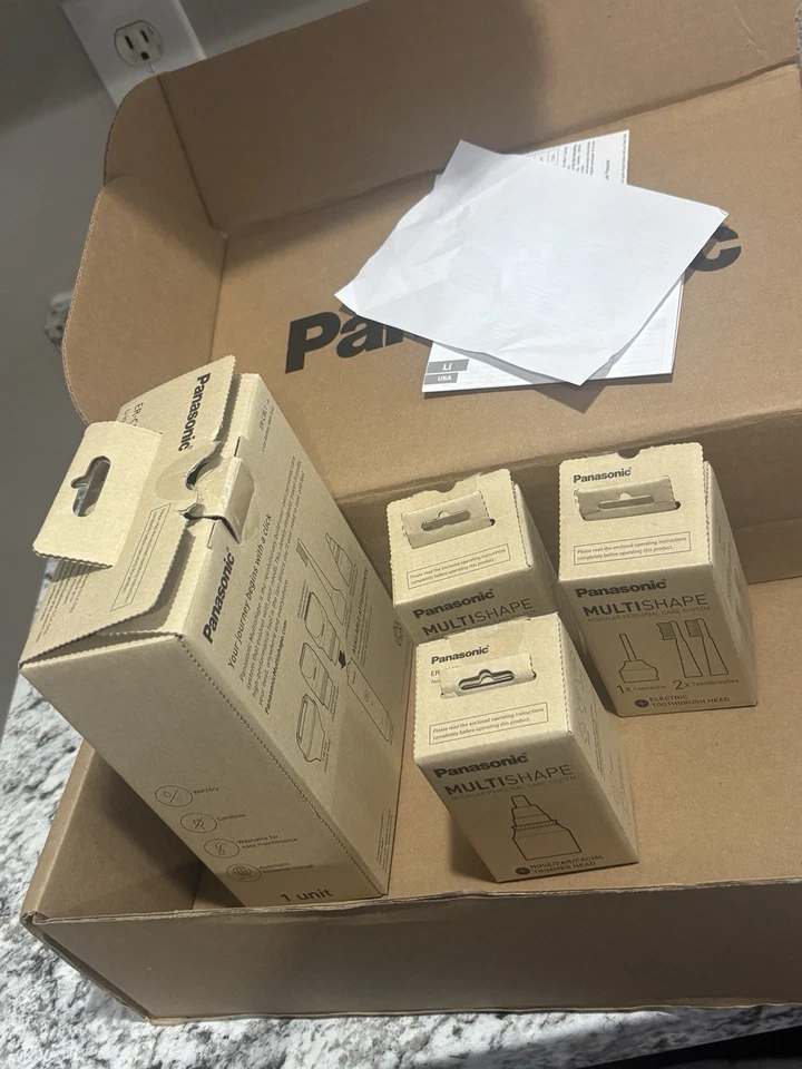 Panasonic Multi Shape Electric Trimmer Main Unit +  Trimmer Heads & Toothbrush - Image 3 of 4