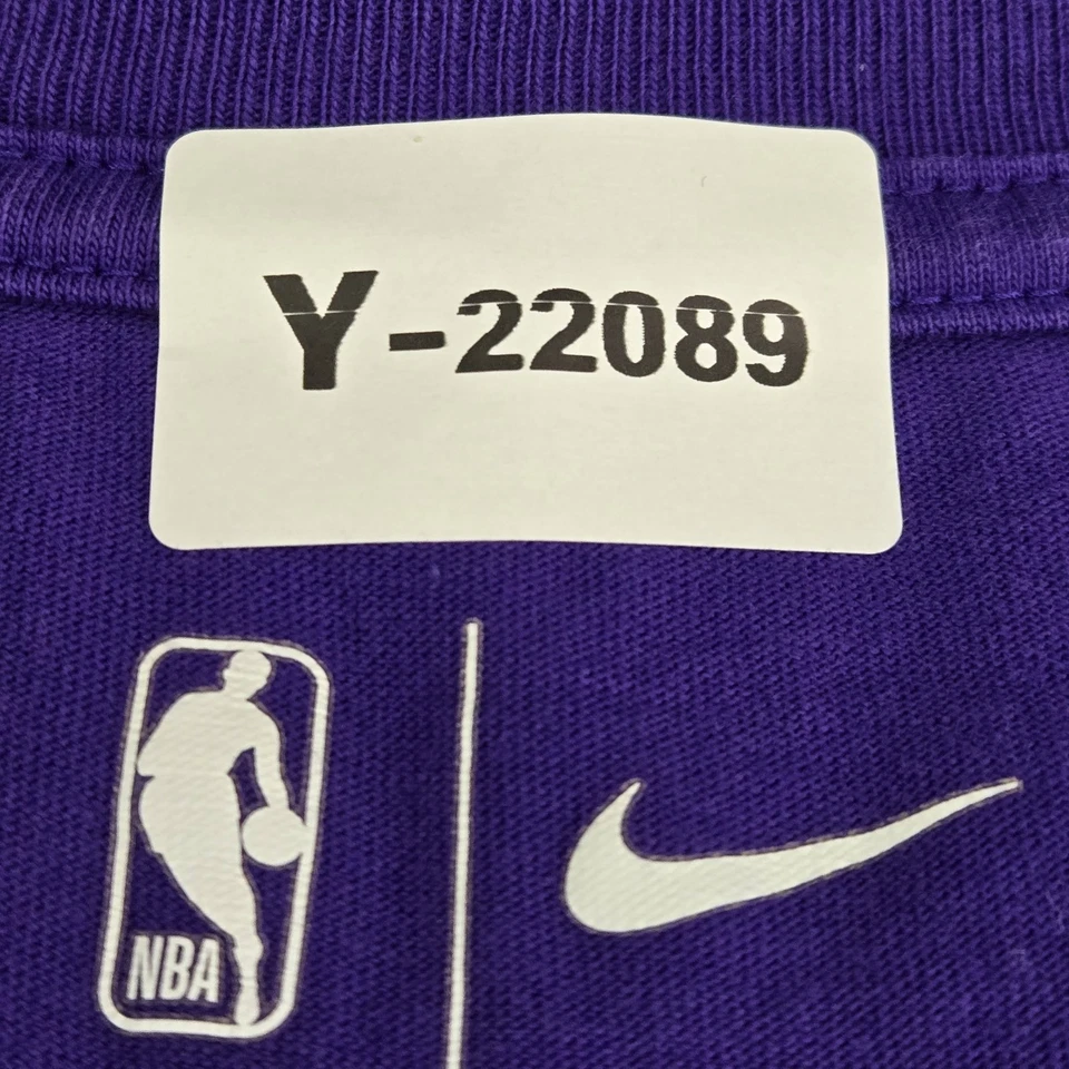 Camisa de hombre Los Angeles Lakers XXL púrpura Nike Jumpman logotipo manga corta Foto 2 de 4