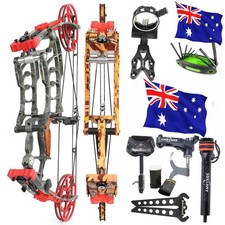 Archery Dual-use Compound Bow Set 30-60lb Let-off 80% Bow Hunting Shooting RH LH
