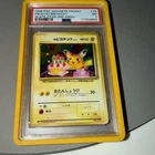 1998 POKEMON JPN PROMO WHITE STAR-2ND ANNIV. #25 PIKACHU BIRTHDAY PSA 7