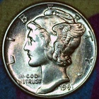 1941-P Mercury Dime – Uncirculated – Brilliant 90% Silver