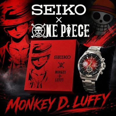 SEIKO x ONE PIECE Monkey D Luffy Limited 2808/5000 Watch w/Box Warranty Japan