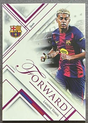 2025-26 Futera FC Barcelona Unique Lamine Yamal 65/75 Pink Base Parallel #FCB34