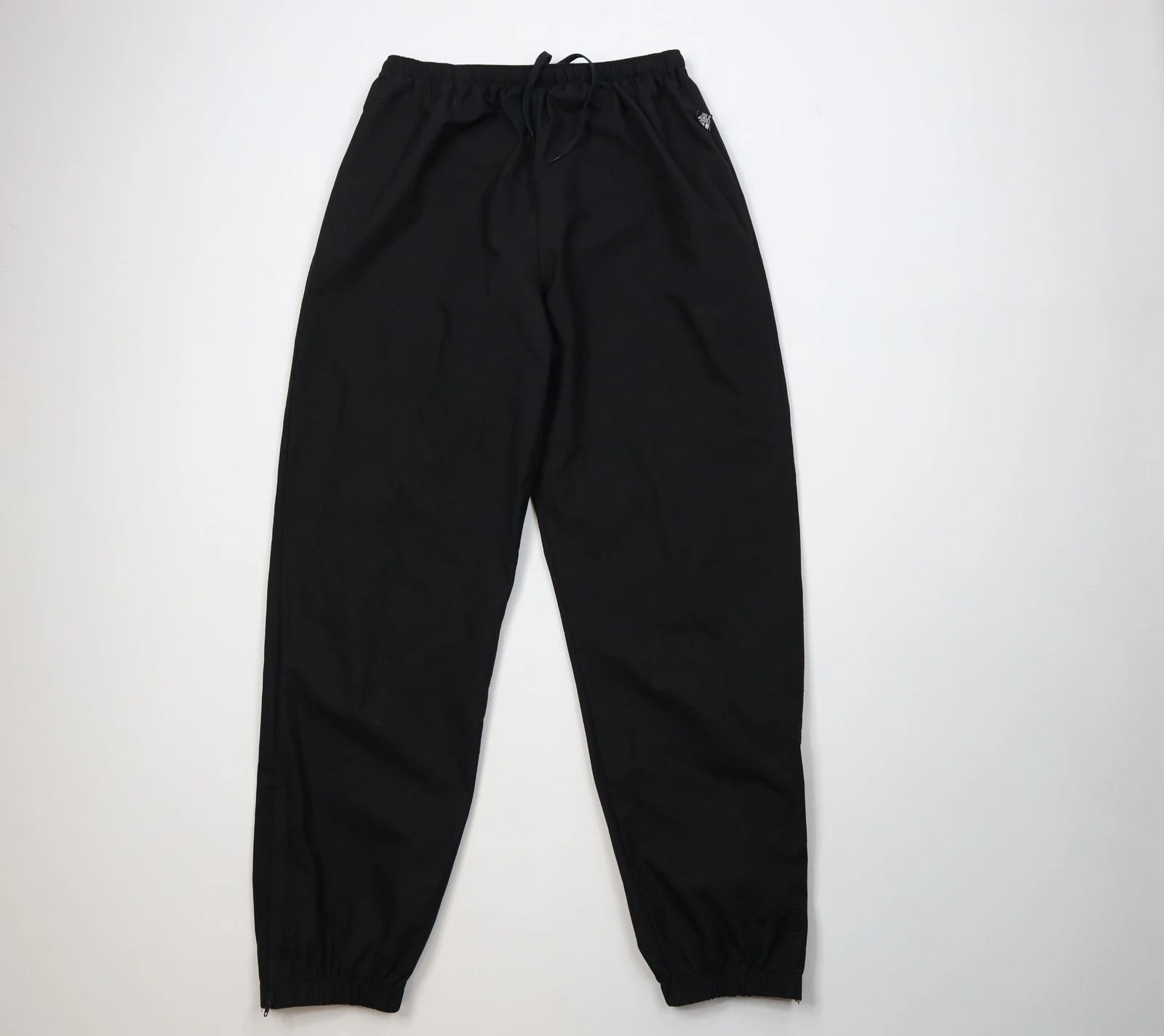 Vtg 90s Streetwear Mens Large Blank Ripstop Windbreaker Joggers Pants Black USA