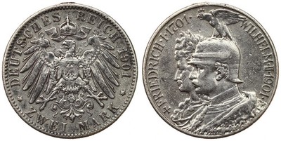 Kingdom of Prussia - 2 Mark 1901 - Wilhelm II