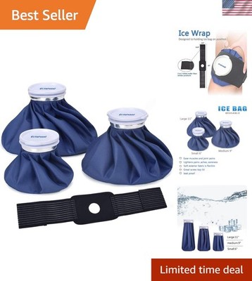 Ice Cold Pack Reusable Ice Bags Hot Water Bag for Injuries, Hot & Cold Therap...