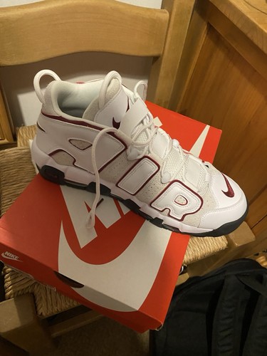 UK Size 10.5 - Nike Air More Uptempo '96 White Team Red - Picture 4 of 7