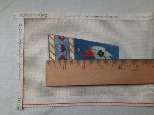 Dede's Needleworks Scissors Case Unfinished Needlepoint Canvas - Picture 7 of 11