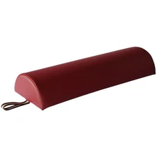 Burgundy Semi-round Massage Bolster Cushion 9"x26" - Therapy/Spa Essentials