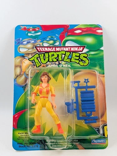 1993 Vintage Ninja Turtles TMNT April O'Neal Wacky Weapons ON CARD SEALED