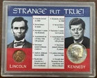 Strange But True-  RARE Lincoln And JFK 2 Coin Mint Set 40% Silver