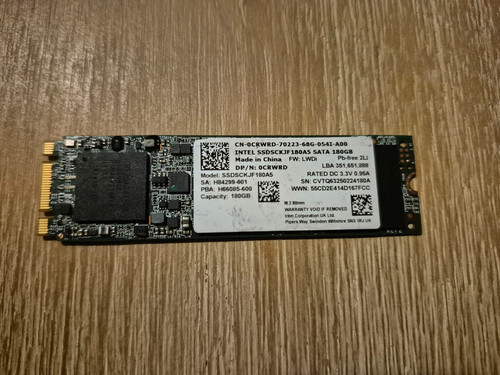 Intel 180GB Pro 2500 Series SATA III 6gbs M.2 2280 SSD SSDSCKJF180A5 (40-50%)