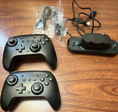 2x Wireless Controller Model 028 Turbo Programmable for Switch/Android/iOS/PC