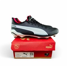 Size 6 Men  s Puma King Ultimate FG AG Soccer Cleats Black White 107563-01
