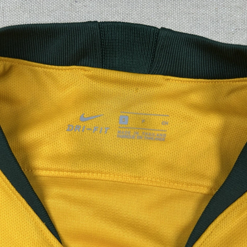 Camiseta de fútbol Nike Australia para hombre pequeña 2018-2019 casa auténtica bordada Foto 4 de 4