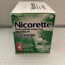 Nicorette 4mg Lozenge 144 Count Mint Flavor Exp4/26