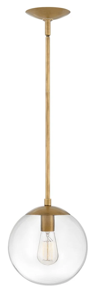 Mini colgante Hinkley Lighting 3747 envejecido zinc Warby luz única 9-1/2" W Foto 4 de 4