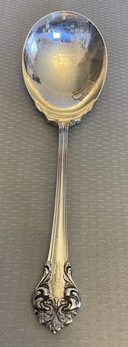 Reed Barton Sterling Silver L'Elegante Large Spoon Serving Casserole Berry monoW