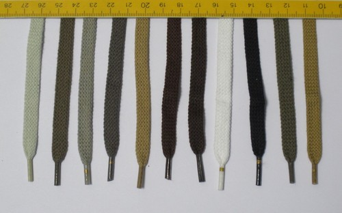 SULPO Flache Schnürsenkel 12mm - 2 Paar Set In 18 Farben