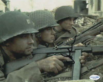 Matt Damon ''Saving Private Ryan'' Autogramm signed 10x8'' Foto ACOA