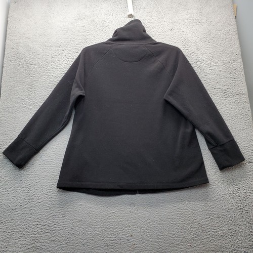 Calvin Klein Golf Performance Giacca Donna 1X Nero Pile Raglan Polsino Finto Collo - Foto 2 di 7