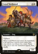 Loyal Warhound (Extended Art) MTG Forgotten Realms Rare NM x1 - Magic Card