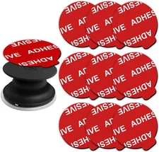 9 Pack Double Sided Adhesive Replacement for Phone Collapsible Grip Socket Base