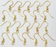 50 25 Pair Gold Plated Stainless Steel French Coiled Hook Ear Wires Findings