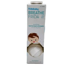 2x FridaBaby Breathe Natural Vapor Bath Bombs For Sick Day Comfort