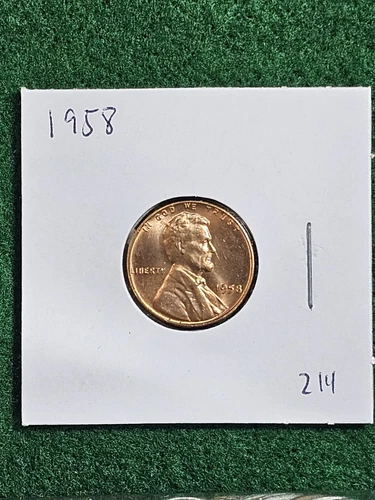 1958 P Lincoln Wheat Cent Penny Gem BU Uncirculated