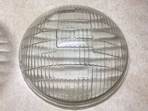 pair Bi-RAY head lamp Lens C.M. Hall Lamp Co. vintage 15420 1936 HUDSON 7 9/16” - Picture 6 of 11