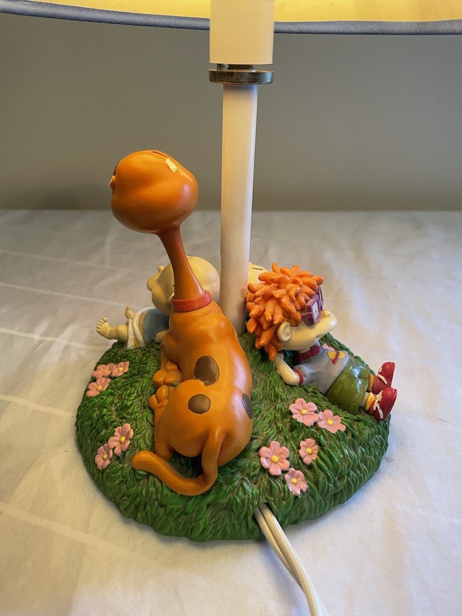 Rare 2000 RUGRATS 10th Anniv Light Lamp Resin Chuckie, Tommy, Dil