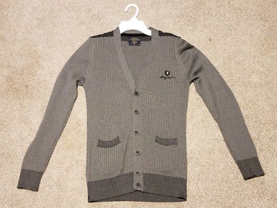 Original Wam Denim Italy Mens Med Button Down Cardigan Sweater ''Art of Denim'' 
