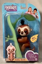 WowWee Fingerlings Baby Sloth "Kingsley" Brown NIP