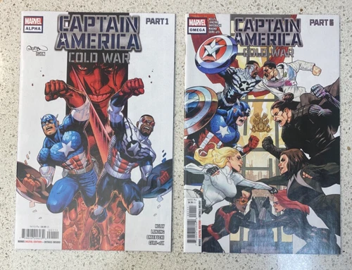 Captain America Cold War Alpha #1 & Omega #1 Marvel Comics 2023 Gemini Shipping